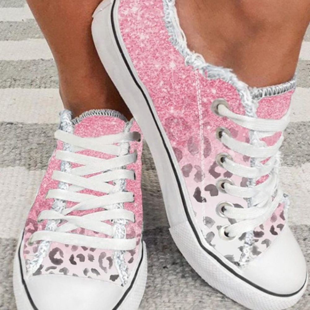 Slid on sneakers.